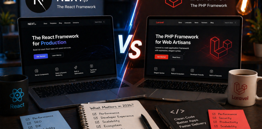 Select Next.js vs Laravel in 2026